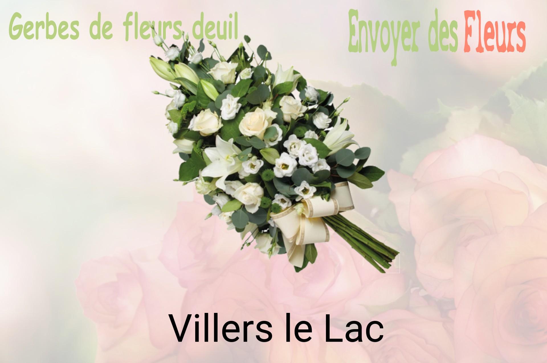 Gerbe de fleurs de deuil livrée à Villers-le-Lac